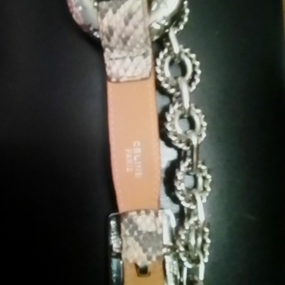 Celine women's belt  size 75 with matching earrings - Picture 7 of 8